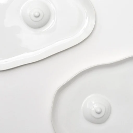 Assiettes Tatas (Blanc Brillant)
